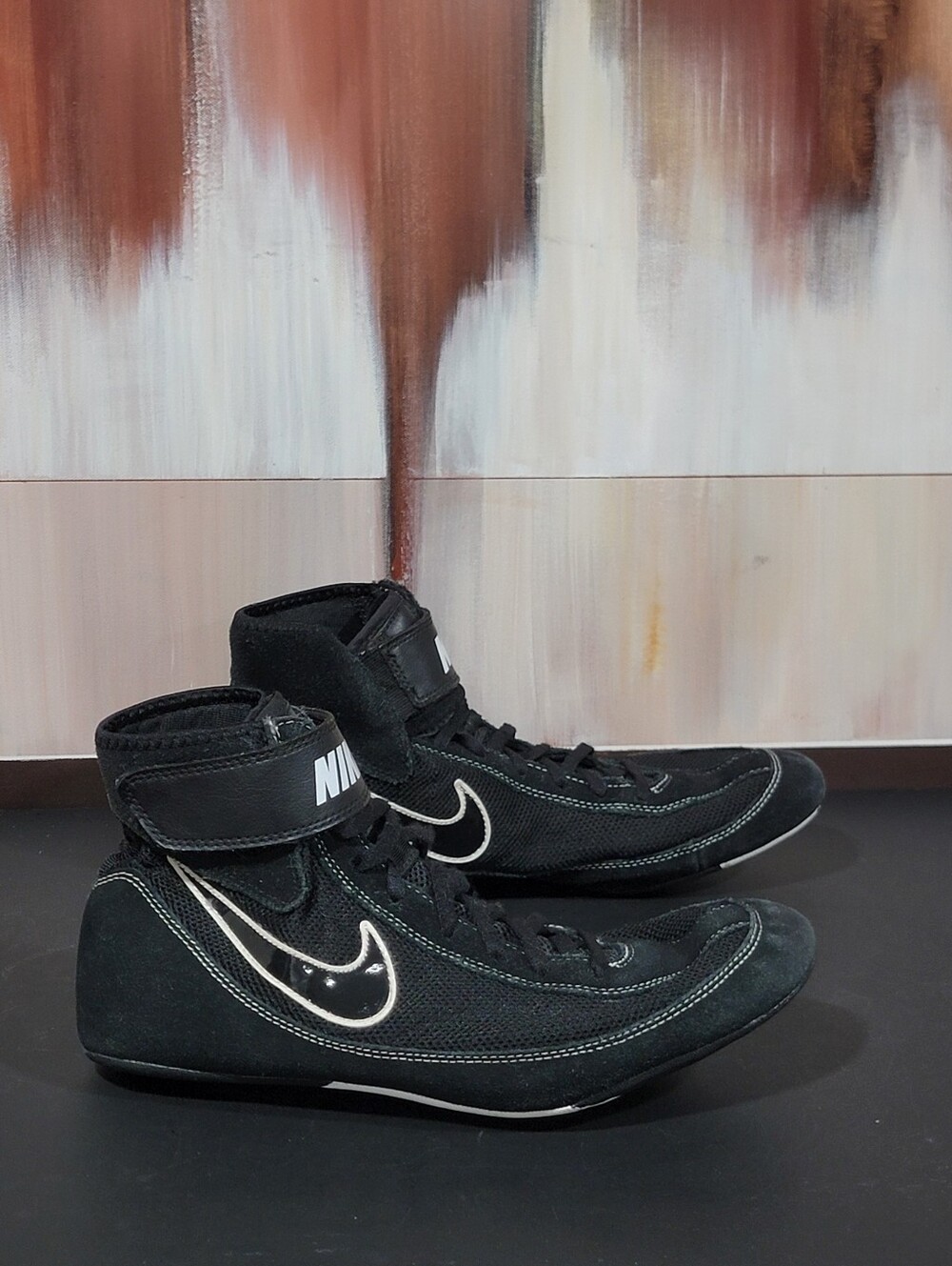 Nike Speedsweep 7 Black White Wrestling Shoes Men's Size 11